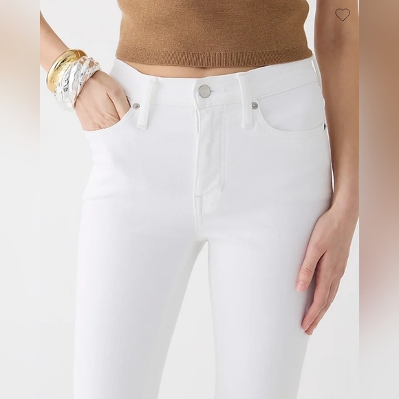 J. Crew 9" demi-boot crop jean in white wash - Best Seller - Picture 4 of 8